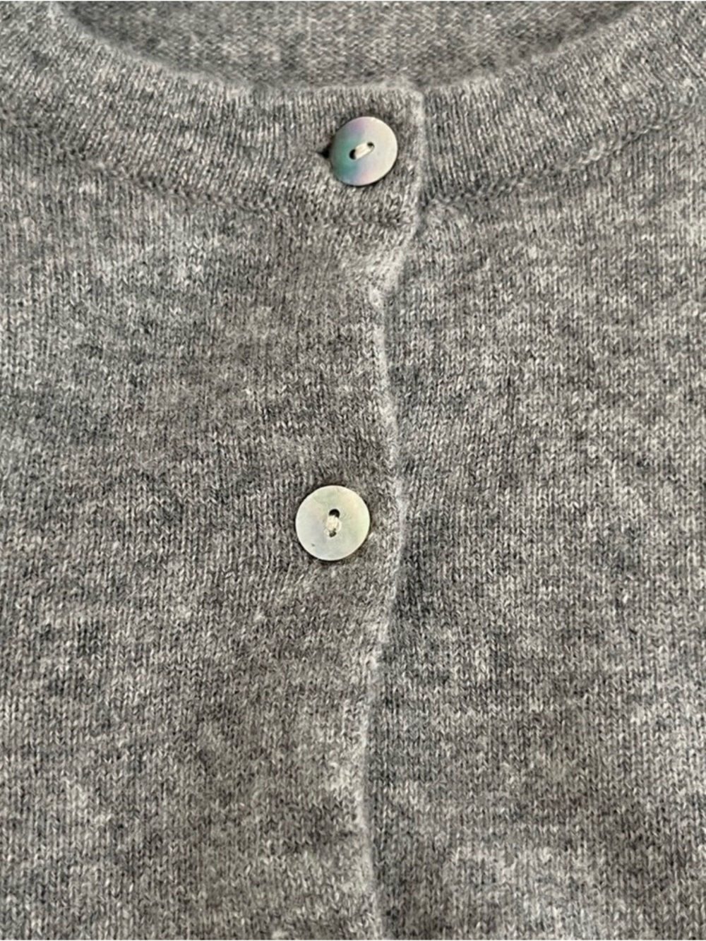 Quince Grey 100% Cashmere Cardigan XL - Picture 6 of 6